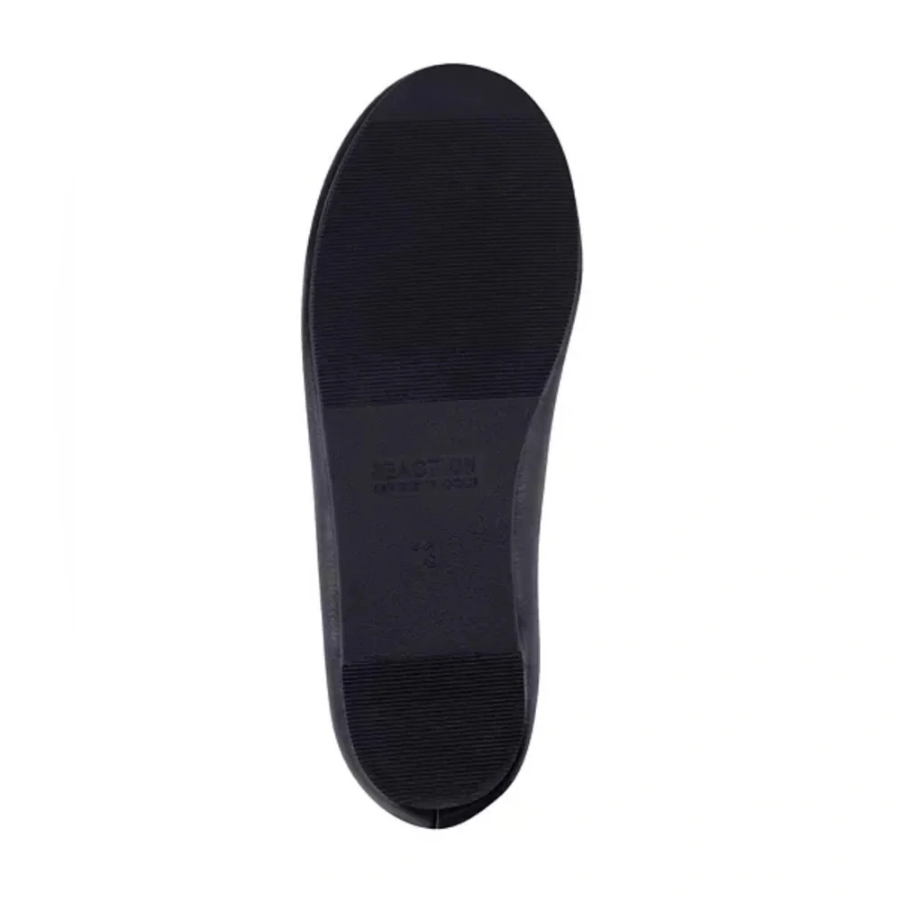 Kenneth Cole New York Big Girls Daisy Luv Black Ballet Flat Shoes US 4.      NWT